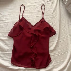 Majorelle blouse in wine XS